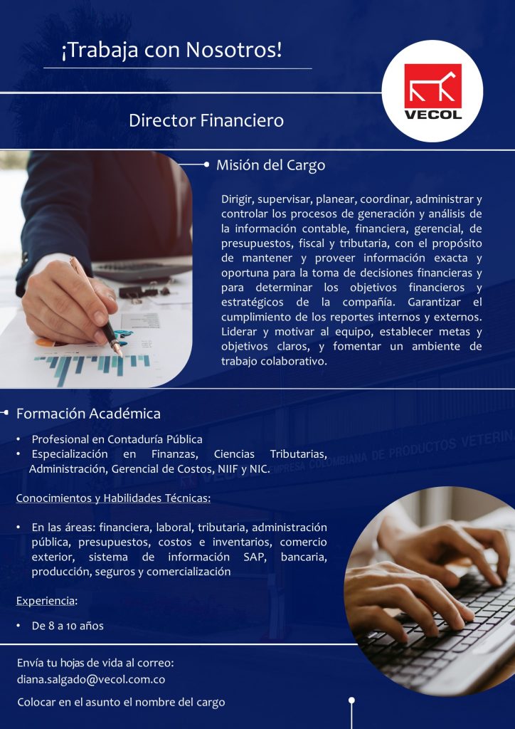 Trabaja con Nosotros -Director Financiero