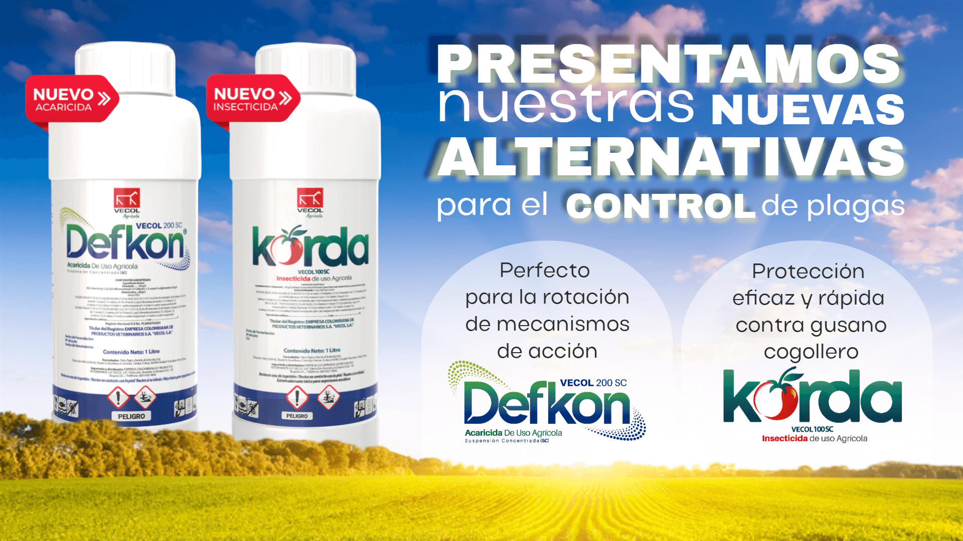 Agrícola - lanzamiento Defkon y Korda